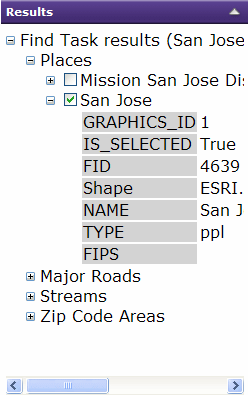 Find results example